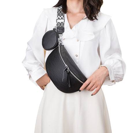 Elegant Genuine Leather Crossbody Belt Bag – ShreeBliss