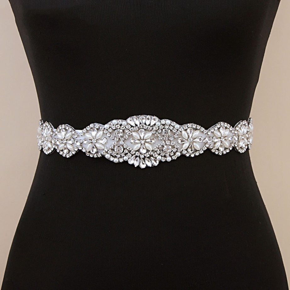 Bridal Wedding Belt with Rhinestones – ShreeBliss