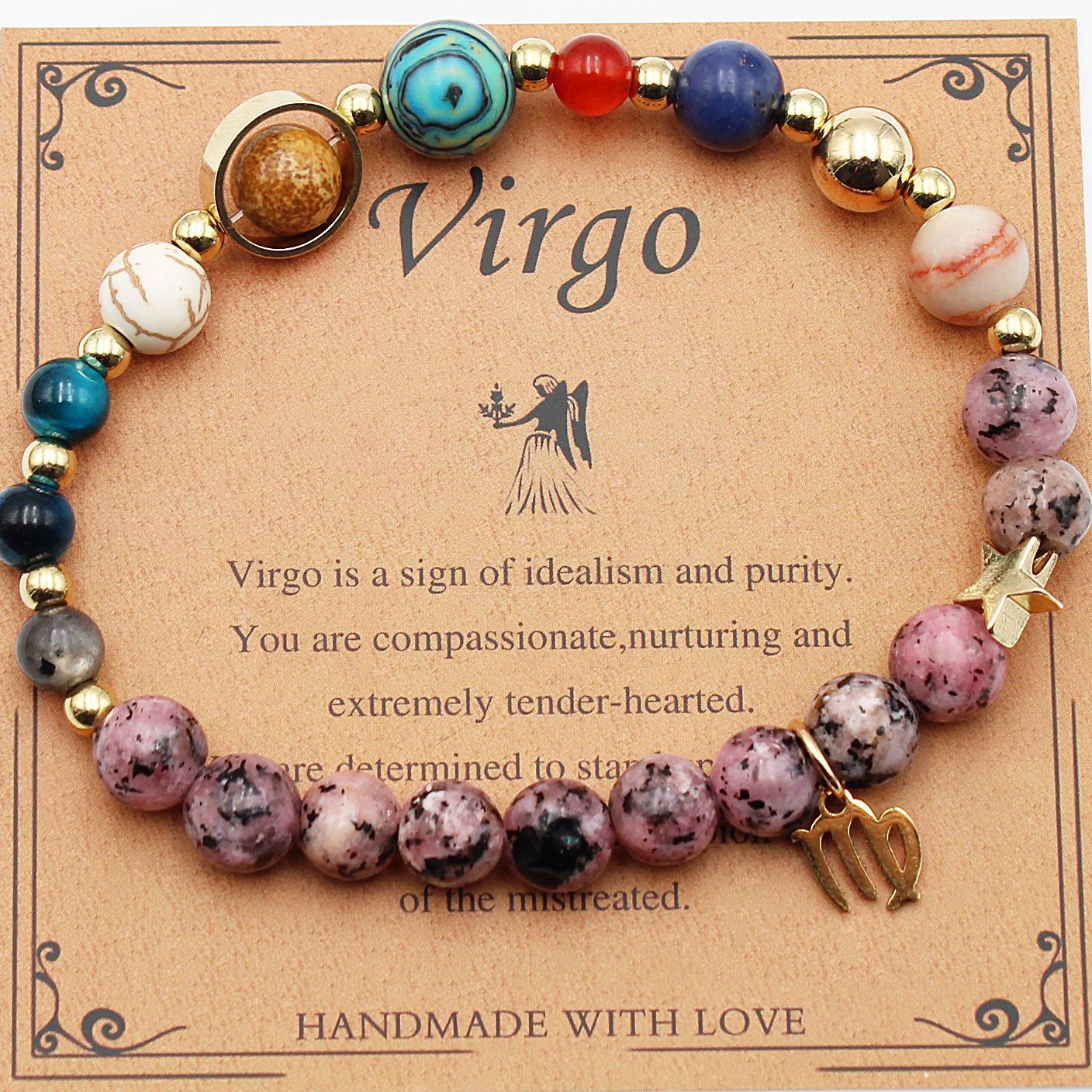 Eight Planets 12 Constellation Bracelet Natural Stone – ShreeBliss