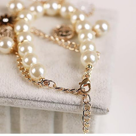 Pearl Flower Bracelet Jewelry - ShreeBliss