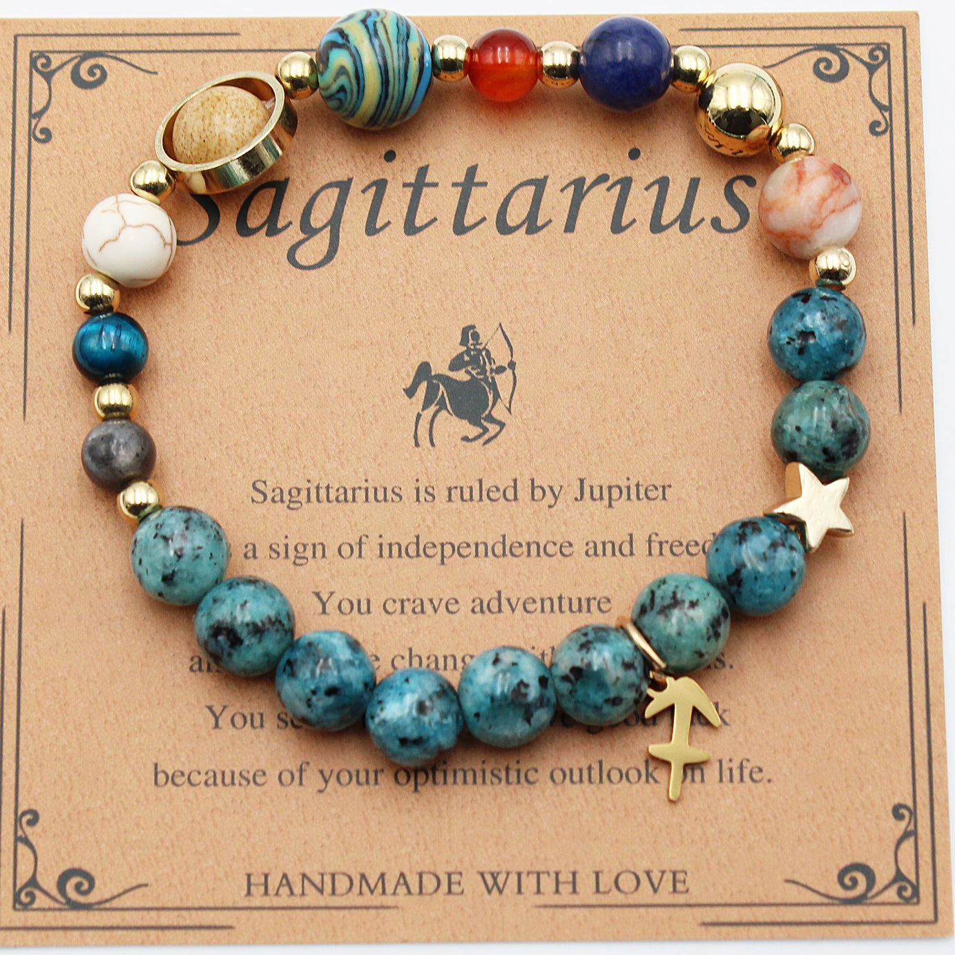 Eight Planets 12 Constellation Bracelet Natural Stone – ShreeBliss