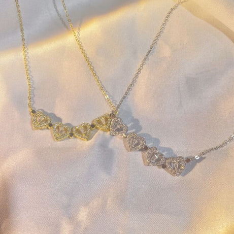 Retro Magnetic Four-Leaf Clover Heart Pendant Necklace – ShreeBliss