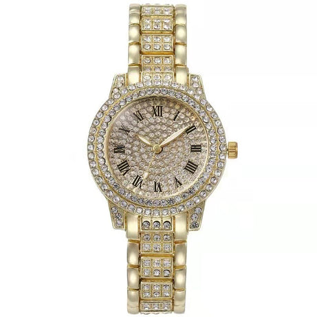 Diamond-Encrusted Casual Women’s Watch - ShreeBliss