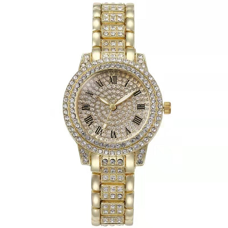 Diamond-Encrusted Casual Women’s Watch - ShreeBliss