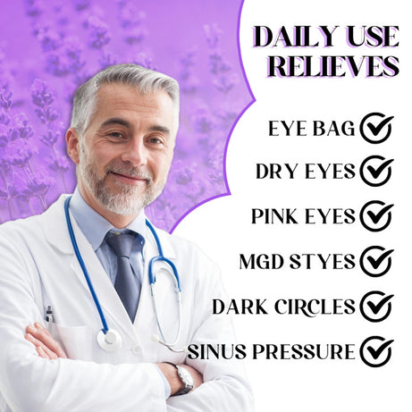 Lavender Heated Eye Mask - ShreeBliss