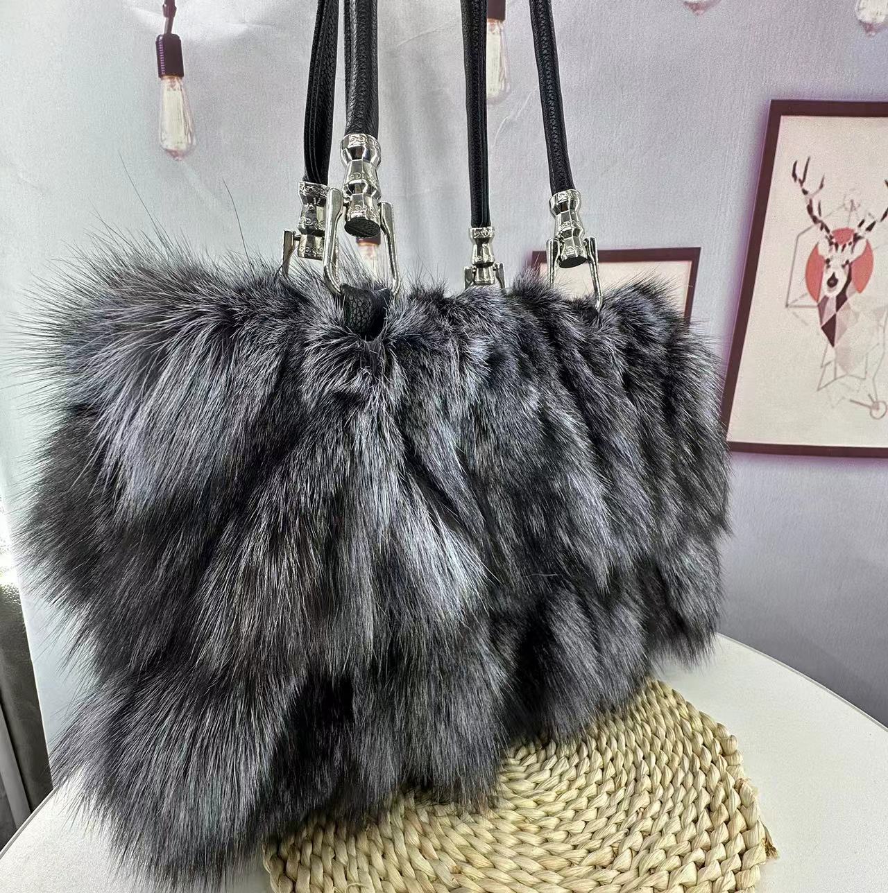 Women's Korean-Style Fox Fur Bag – ShreeBliss