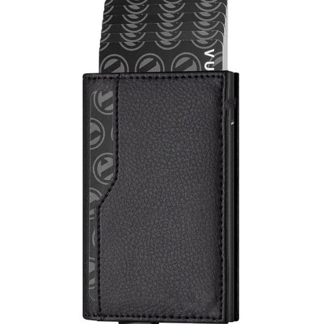 RFID Blocking Leather Credit Card Case with Double ID Window - ShreeBliss