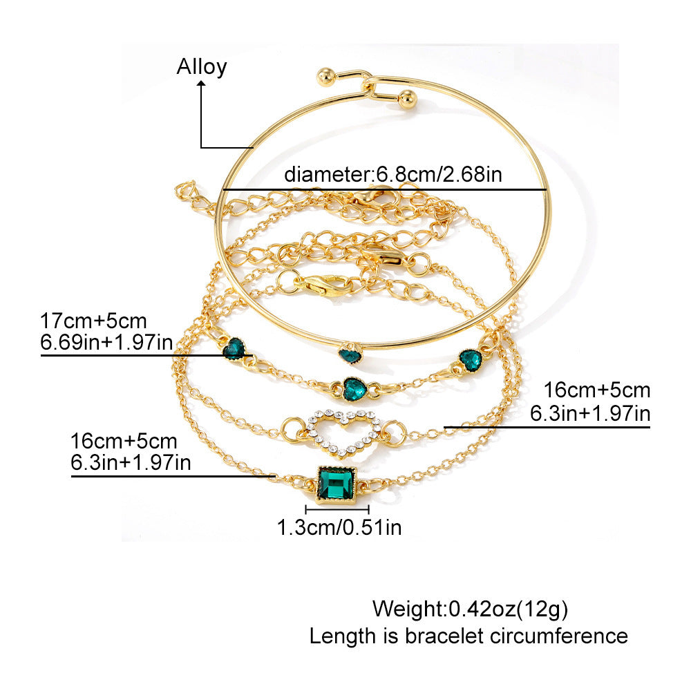 Fashion Vintage Inlaid Lvzuan Square Bracelet – ShreeBliss