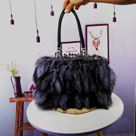 Women's Korean-Style Fox Fur Bag – ShreeBliss