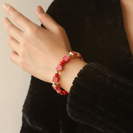 Colorful Beaded Necklace & Bracelet Set – ShreeBliss