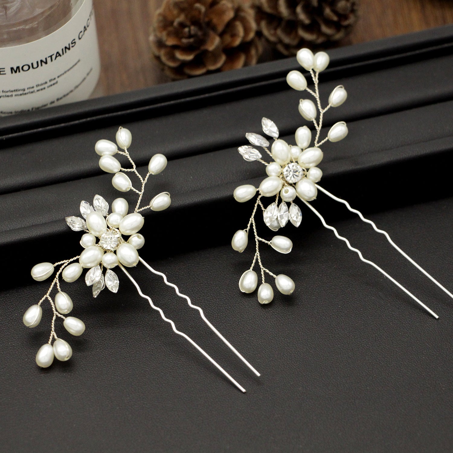 Korean Handmade Pearl Crystal Hairpin – ShreeBliss