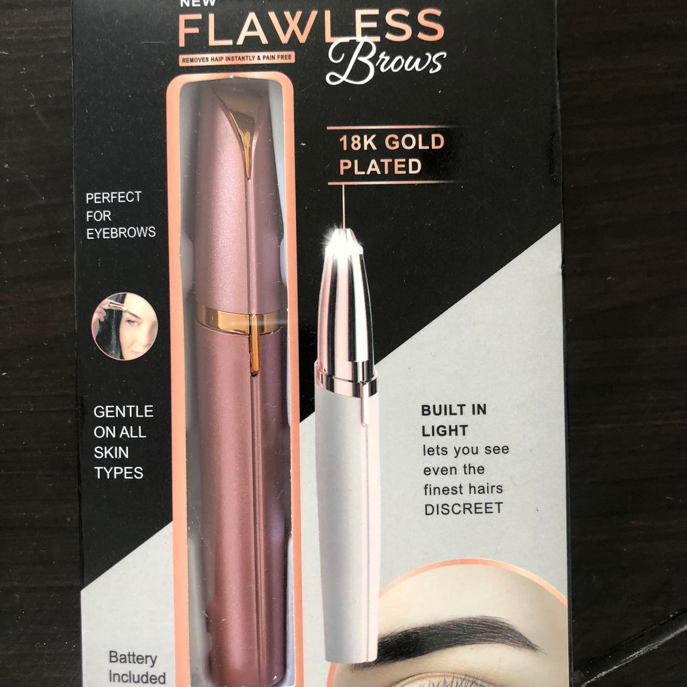 Mini Electric Eyebrow Trimmer & Hair Remover with LED Light - ShreeBliss