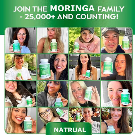 Moringa Capsules for Energy & Immunity - ShreeBliss