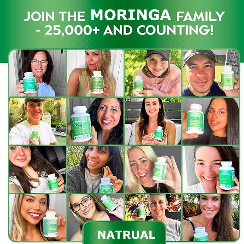 Moringa Capsules for Energy & Immunity - ShreeBliss