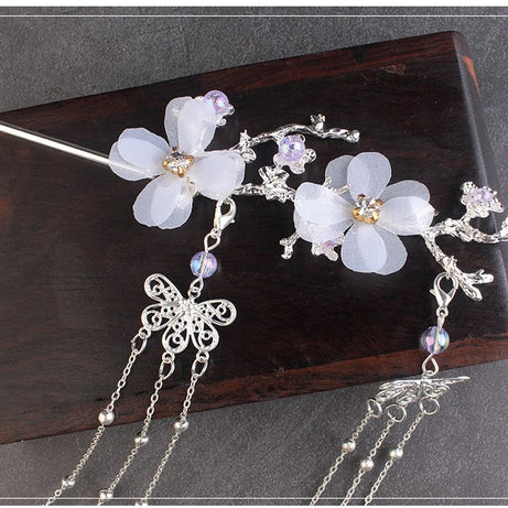 Ancient Style Plum Blossom Tassel Hairpin – ShreeBliss