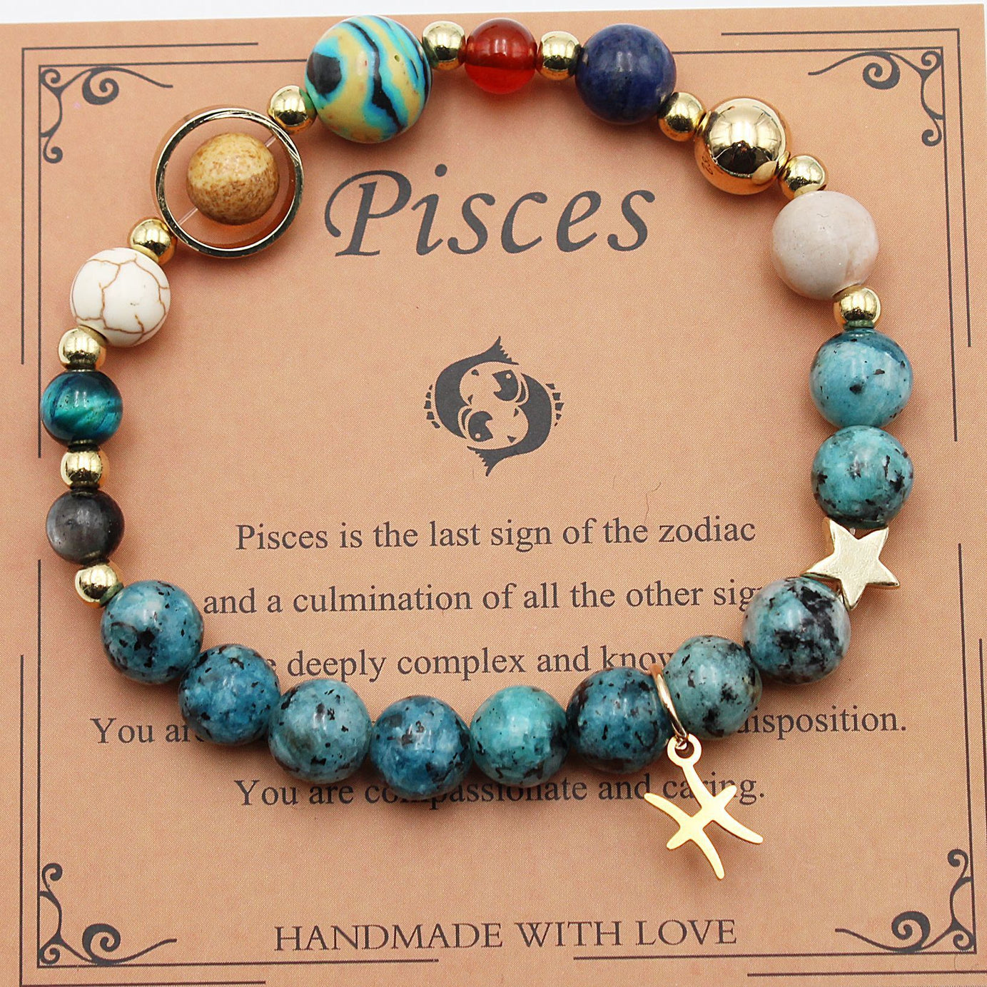 Eight Planets 12 Constellation Bracelet Natural Stone – ShreeBliss