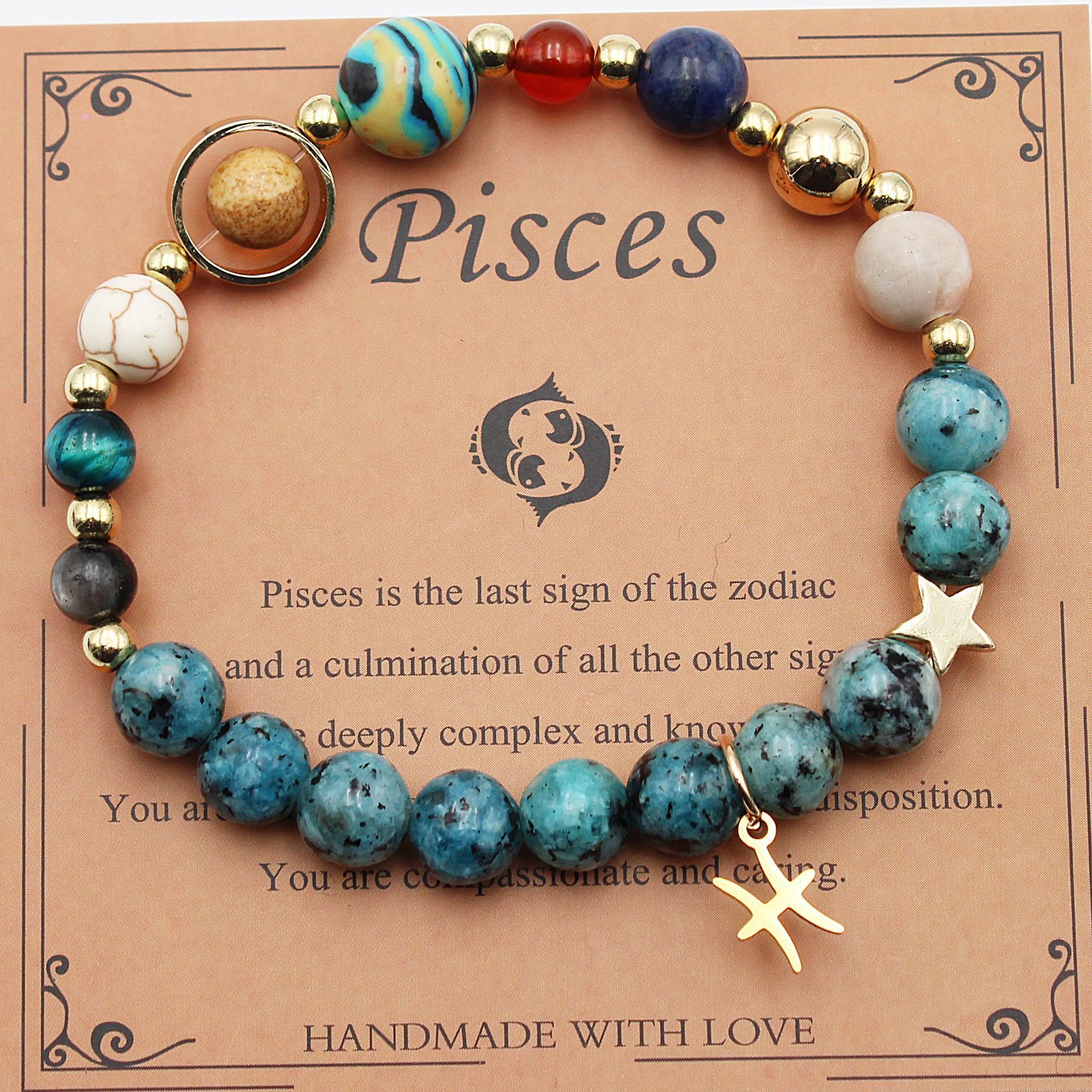Eight Planets 12 Constellation Bracelet Natural Stone – ShreeBliss