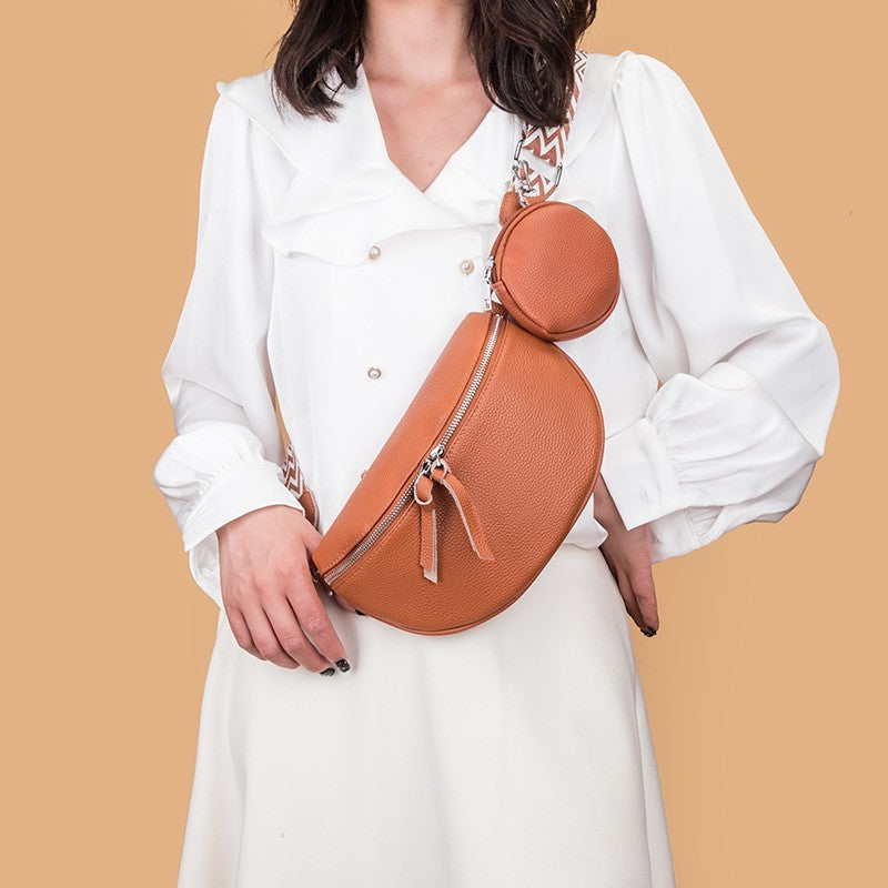 Elegant Genuine Leather Crossbody Belt Bag – ShreeBliss