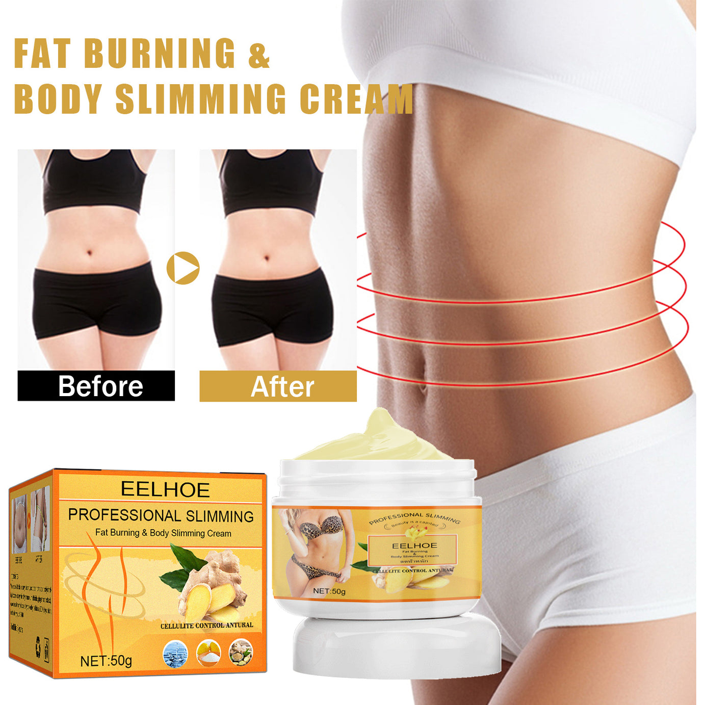 Ginger Slimming Cream - ShreeBliss