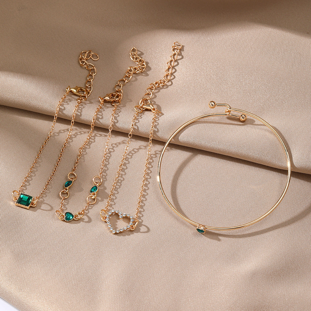 Fashion Vintage Inlaid Lvzuan Square Bracelet – ShreeBliss