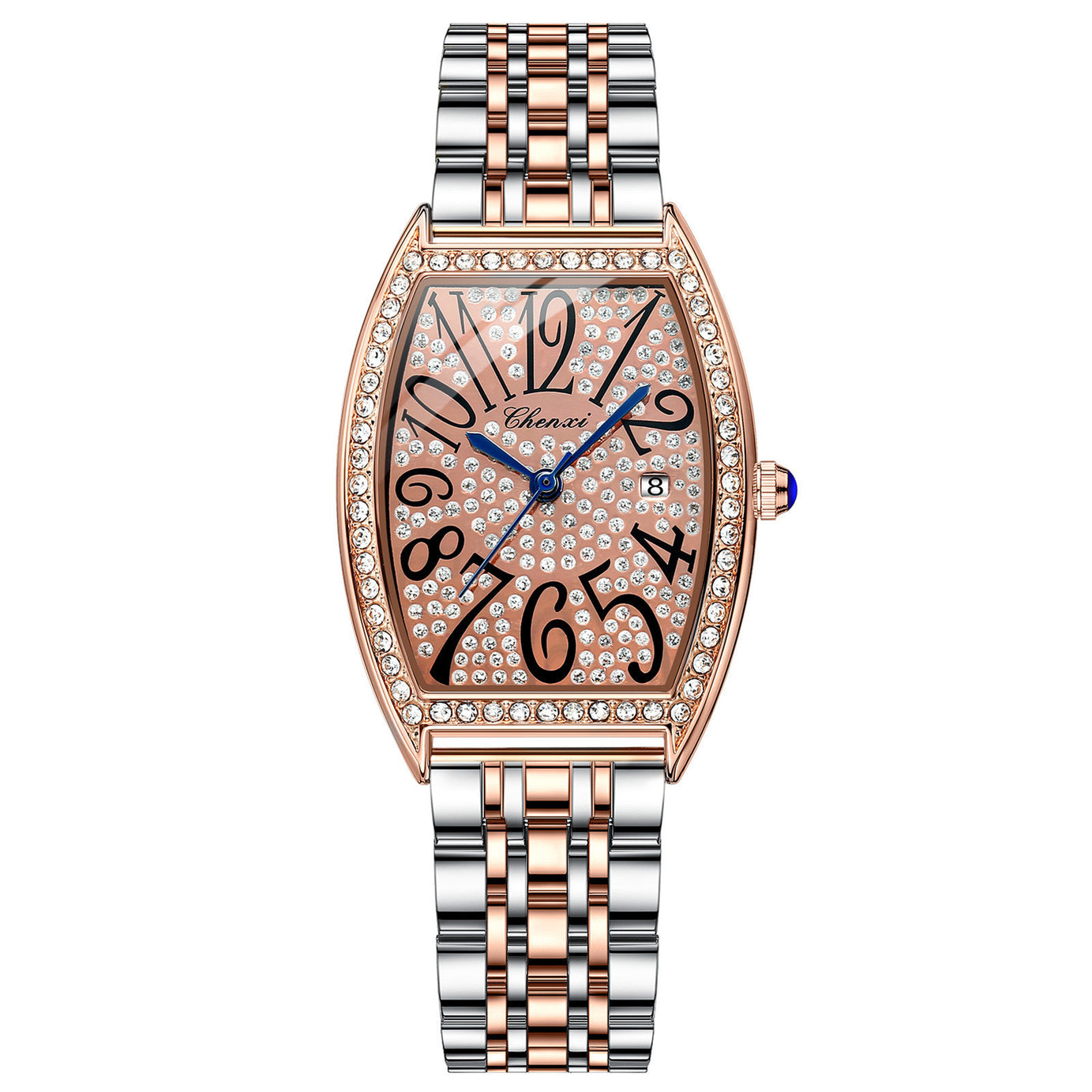 Casual Ladies Watch with Solid Steel Band - ShreeBliss