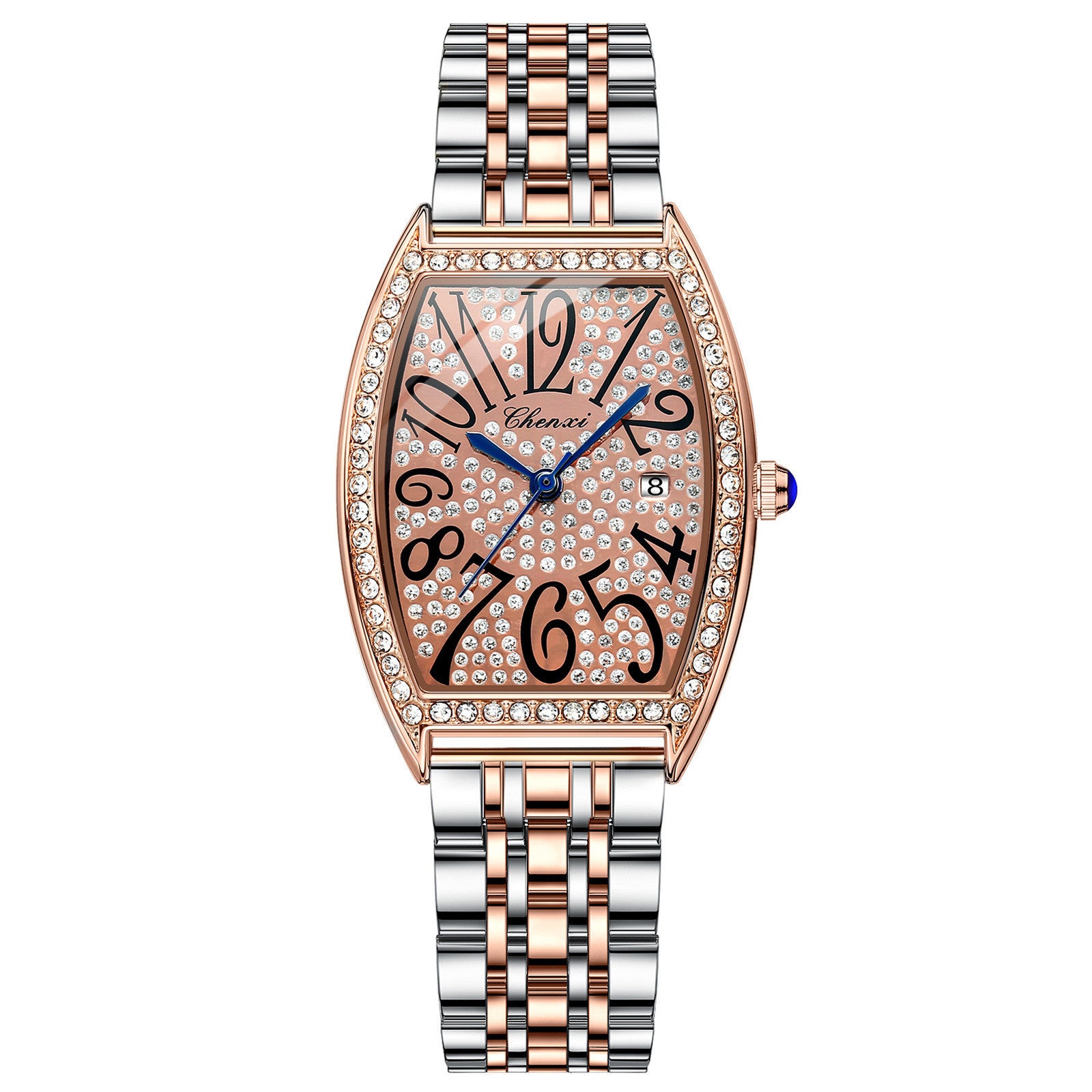 Casual Ladies Watch with Solid Steel Band - ShreeBliss