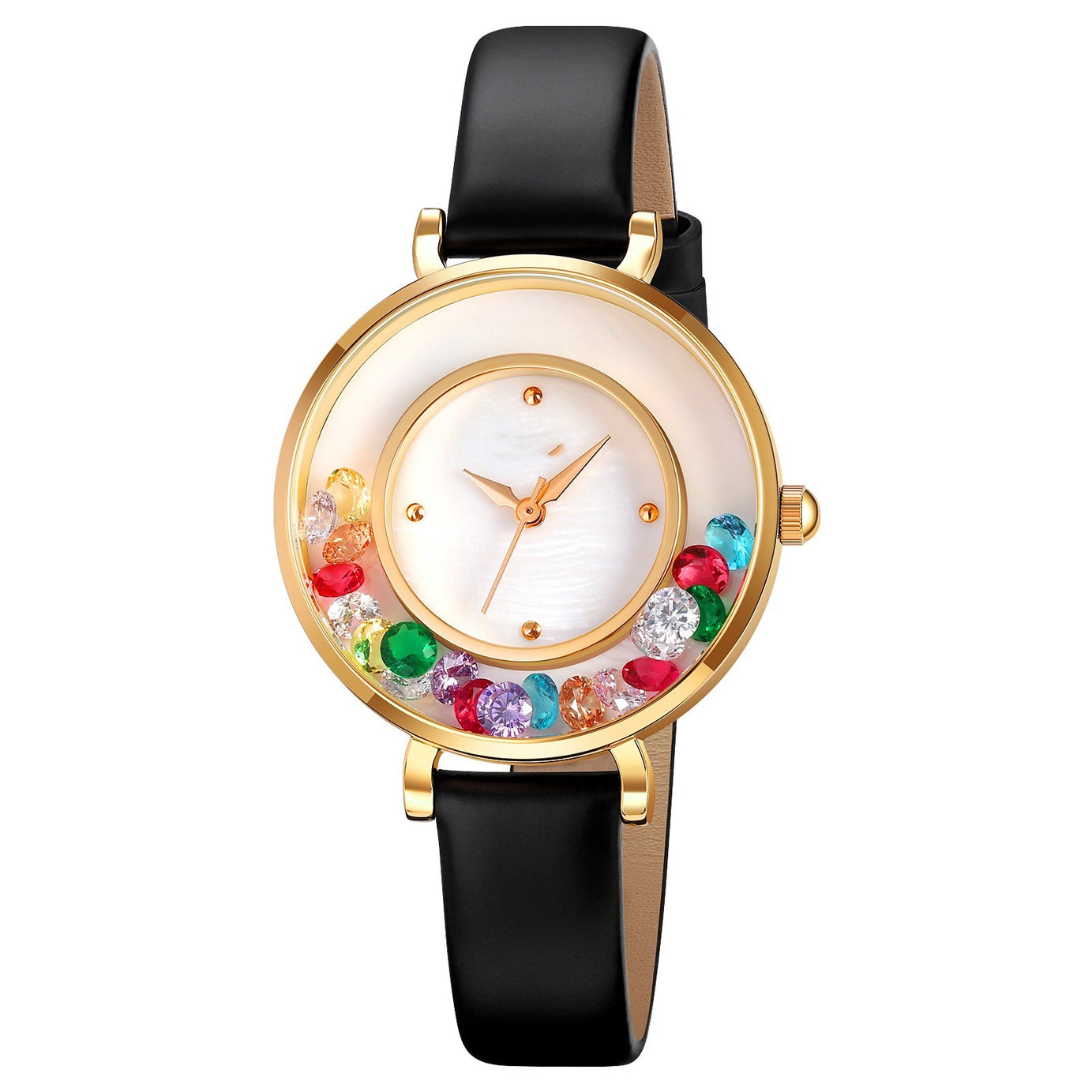 Elegant Gemstone Ball Women’s Watch - ShreeBliss