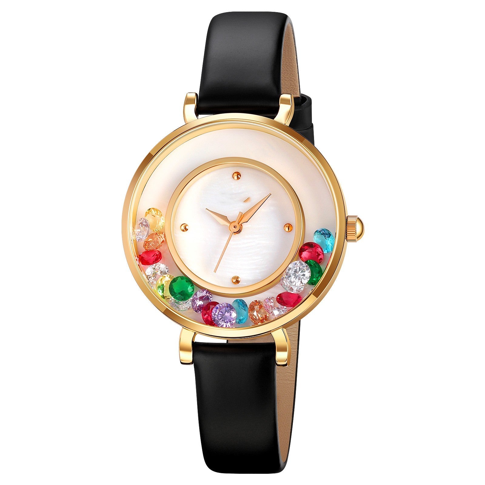 Elegant Gemstone Ball Women’s Watch - ShreeBliss