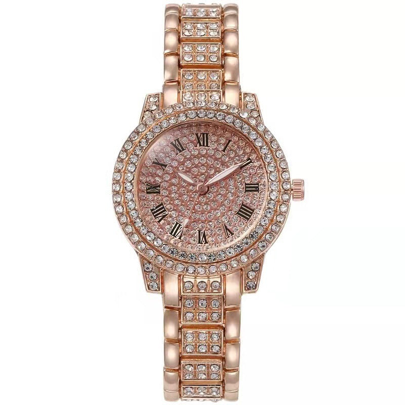 Diamond-Encrusted Casual Women’s Watch - ShreeBliss