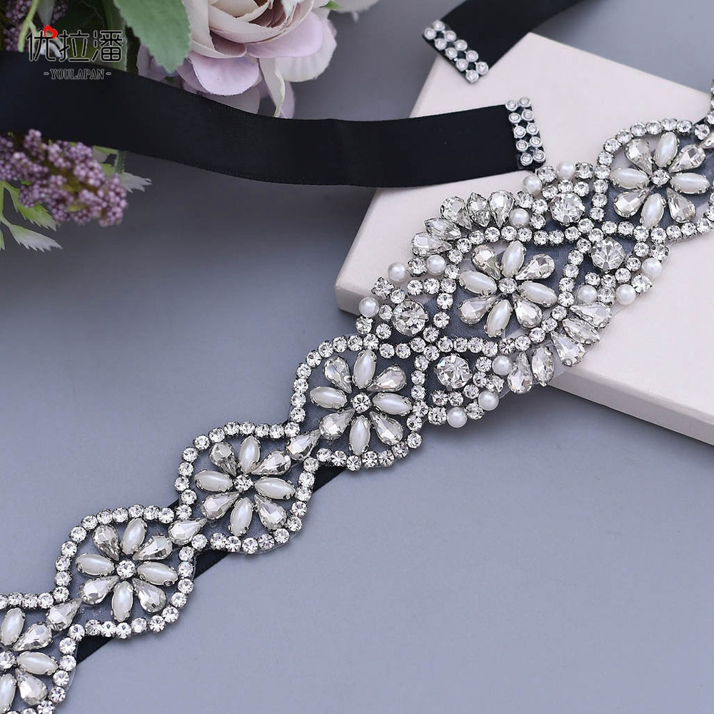 Bridal Wedding Belt with Rhinestones – ShreeBliss