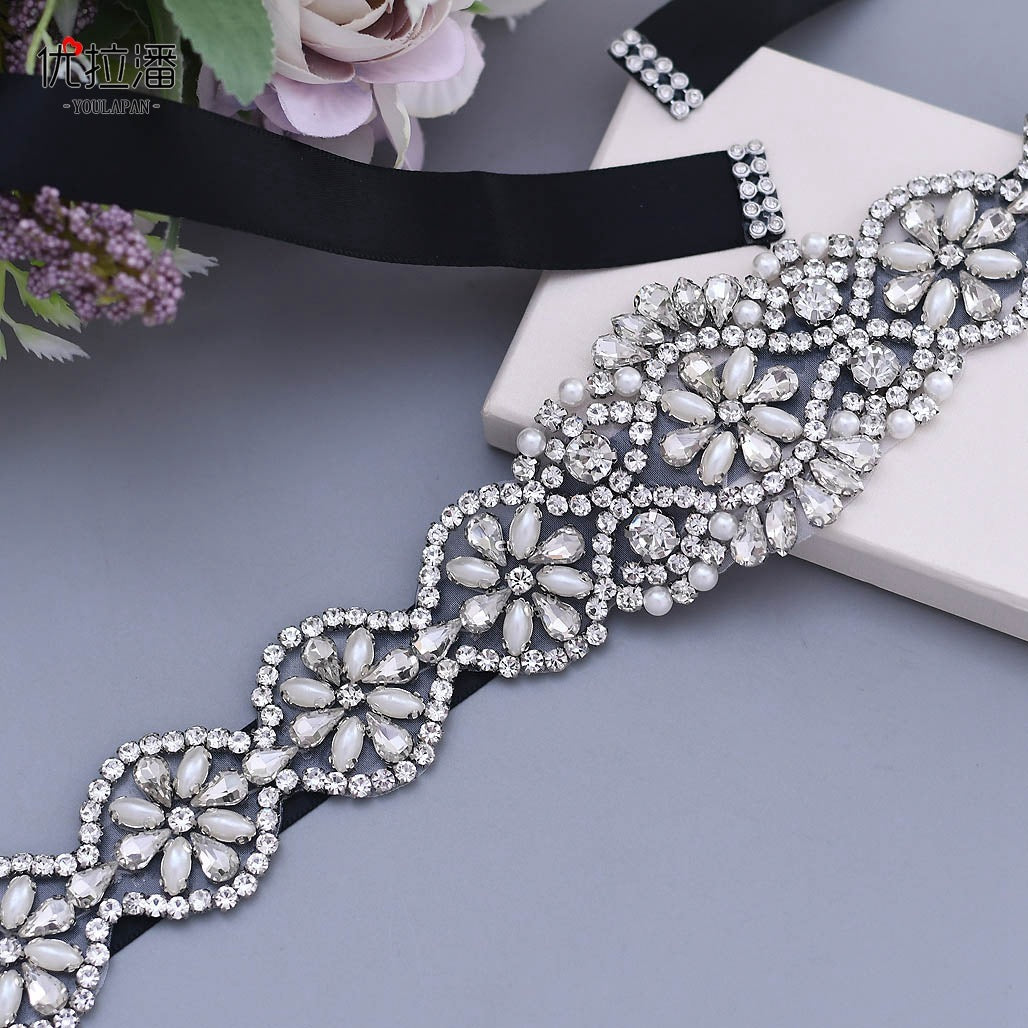 Bridal Wedding Belt with Rhinestones – ShreeBliss