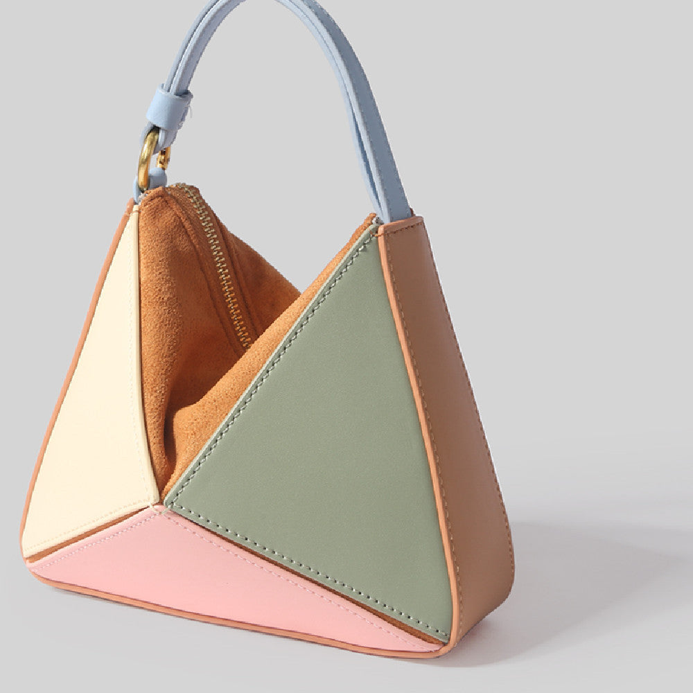 Triangular Diamond Grid Folding Bag – ShreeBliss