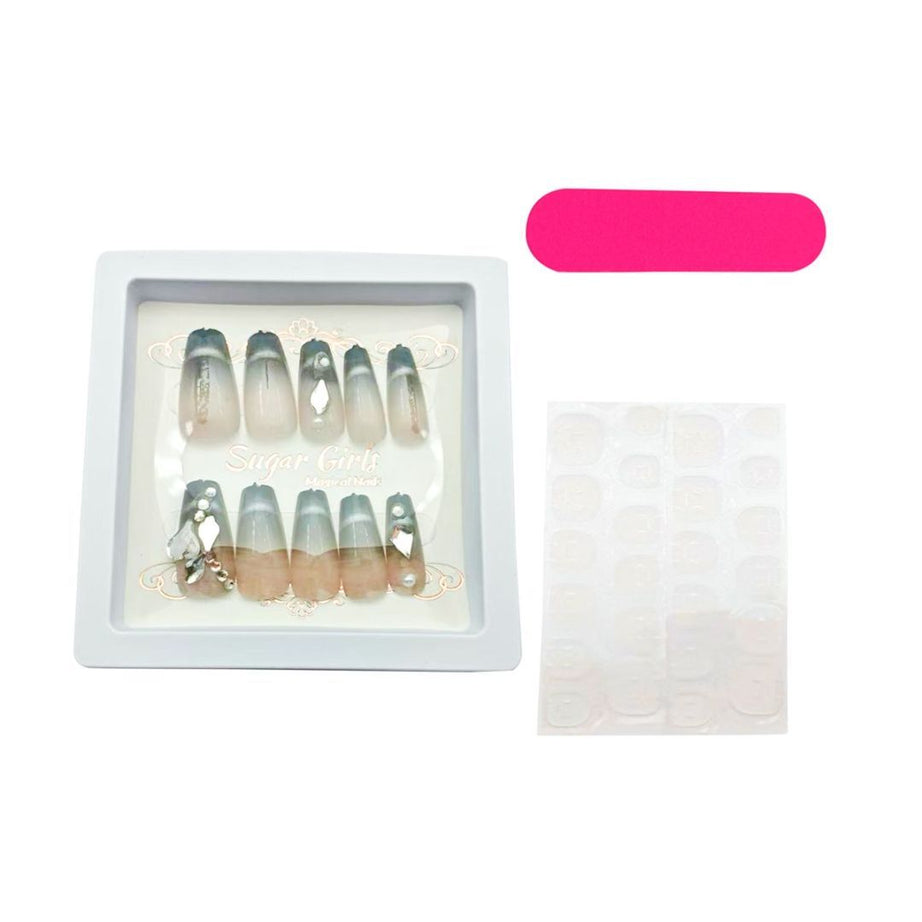 Gray Carapace Set with Heart Diamonds - ShreeBliss