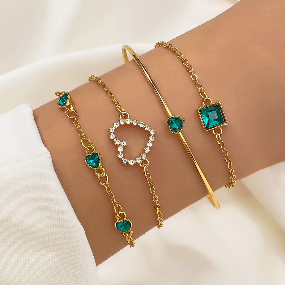 Fashion Vintage Inlaid Lvzuan Square Bracelet – ShreeBliss