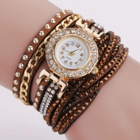 Fashion Ladies Twist Braided Quartz Watch - ShreeBliss