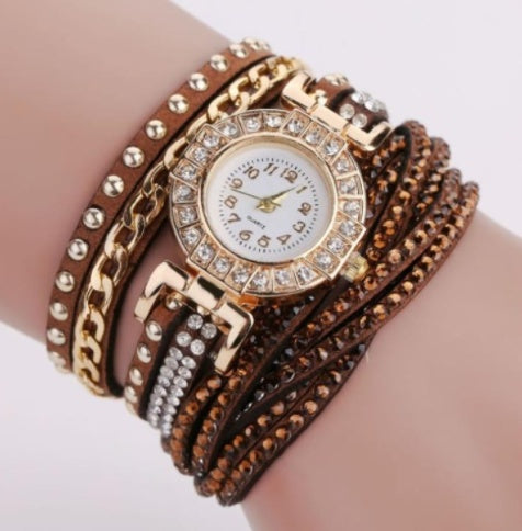Fashion Ladies Twist Braided Quartz Watch - ShreeBliss