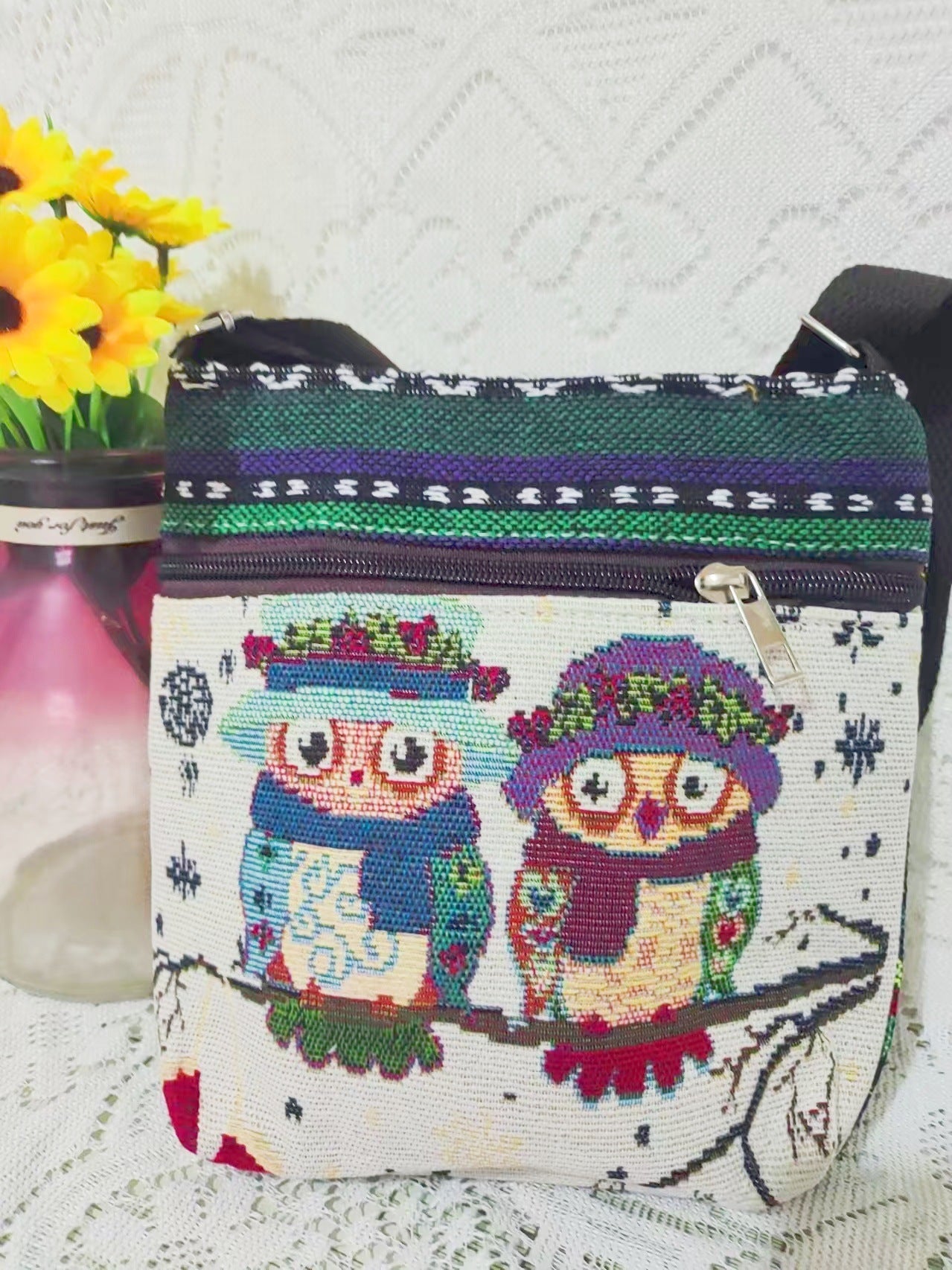 Ethnic Embroidered Elephant Crossbody Bag – ShreeBliss