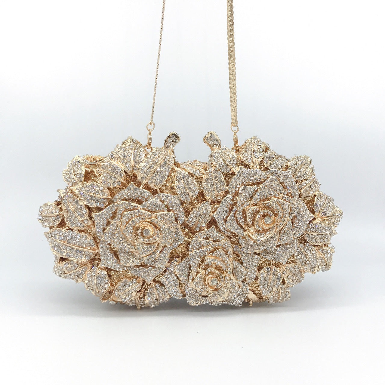 Hollow Rose Diamond Dinner Bag – ShreeBliss