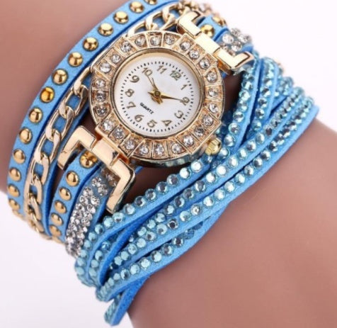 Fashion Ladies Twist Braided Quartz Watch - ShreeBliss