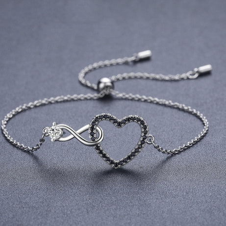 Heart-Shaped 8-Shaped Bracelet Zircon Decoration – ShreeBliss