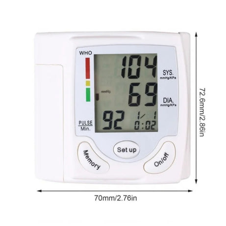 Wrist Blood Pressure Monitor - Fully Automatic for Hypertension - ShreeBliss