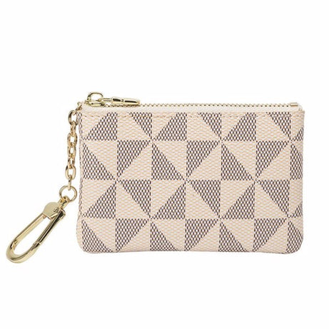 Mini Wallet with Key Ring - Zipper Leather Fashion Pendant for Men & Women - Classic Handbag Accessory - ShreeBliss