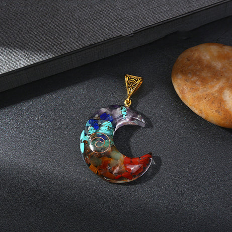Retro 7 Chakra Healing Crystal Pendant – ShreeBliss