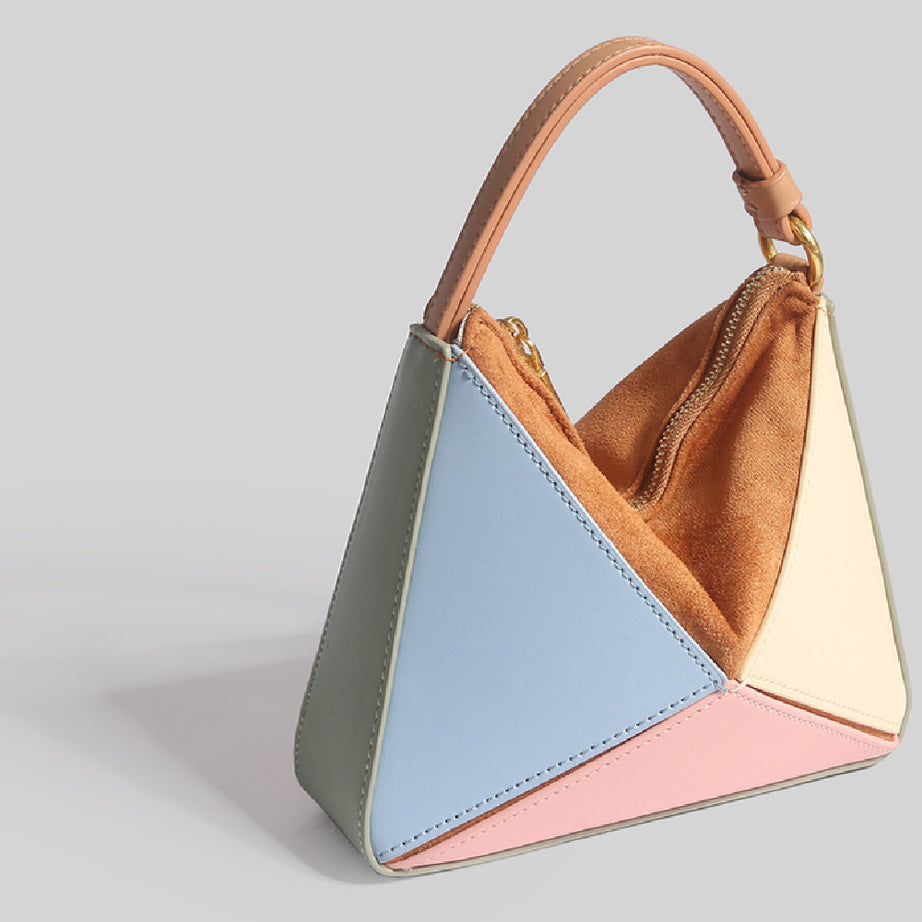 Triangular Diamond Grid Folding Bag – ShreeBliss