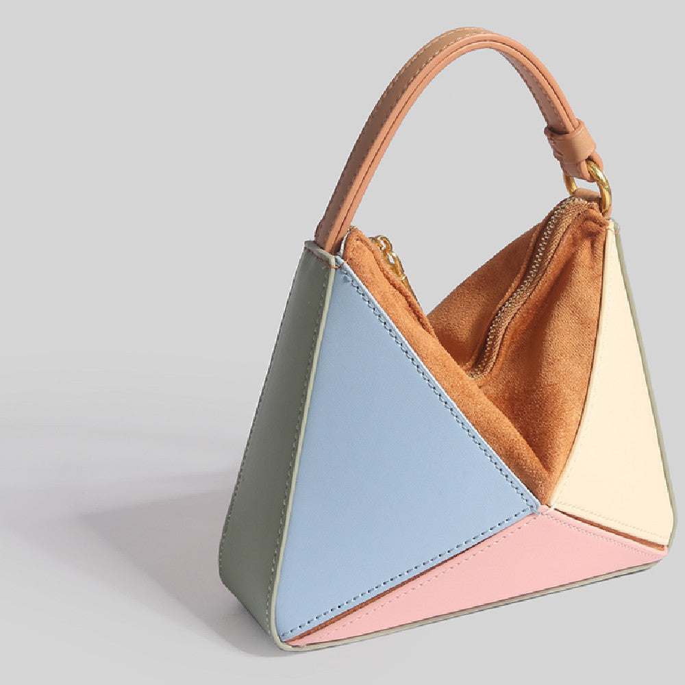 Triangular Diamond Grid Folding Bag – ShreeBliss