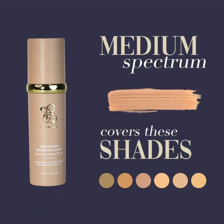 BOTAGUS 4-in-1 Foundation Medium Spectrum with SPF 50 - Flawless Coverage & Sun Protection - ShreeBliss