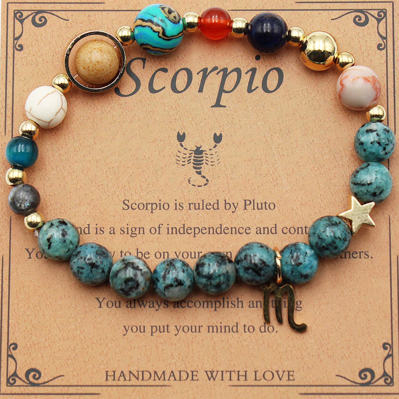 Eight Planets 12 Constellation Bracelet Natural Stone – ShreeBliss