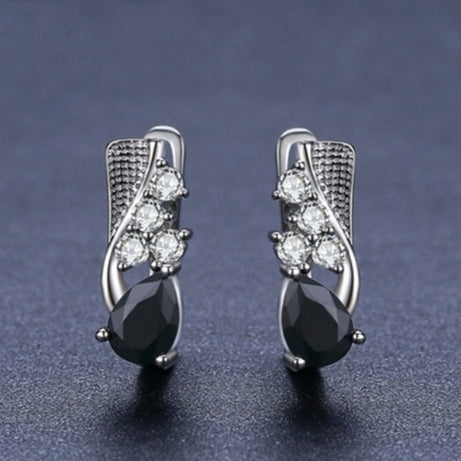 Korean Style Creative Drop-shaped Earrings Micro Rhinestone – ShreeBliss