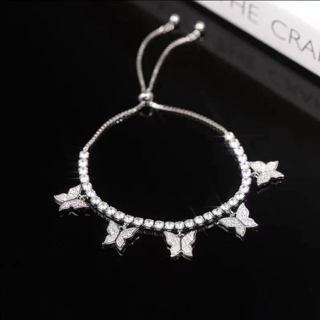 Multi Butterfly Light Luxury Zircon Bracelet – ShreeBliss