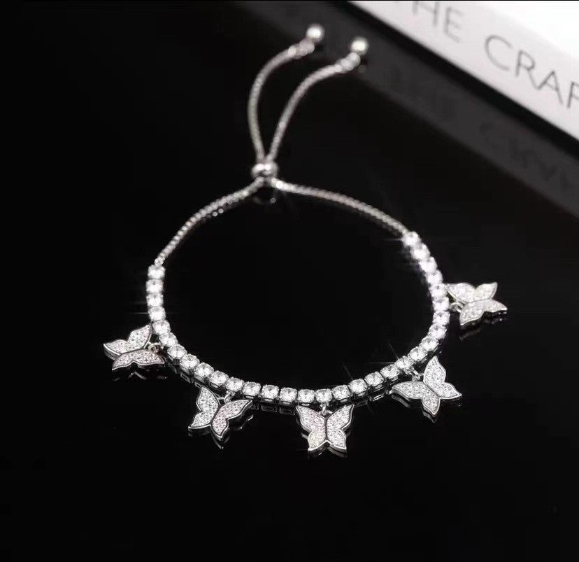 Multi Butterfly Light Luxury Zircon Bracelet – ShreeBliss